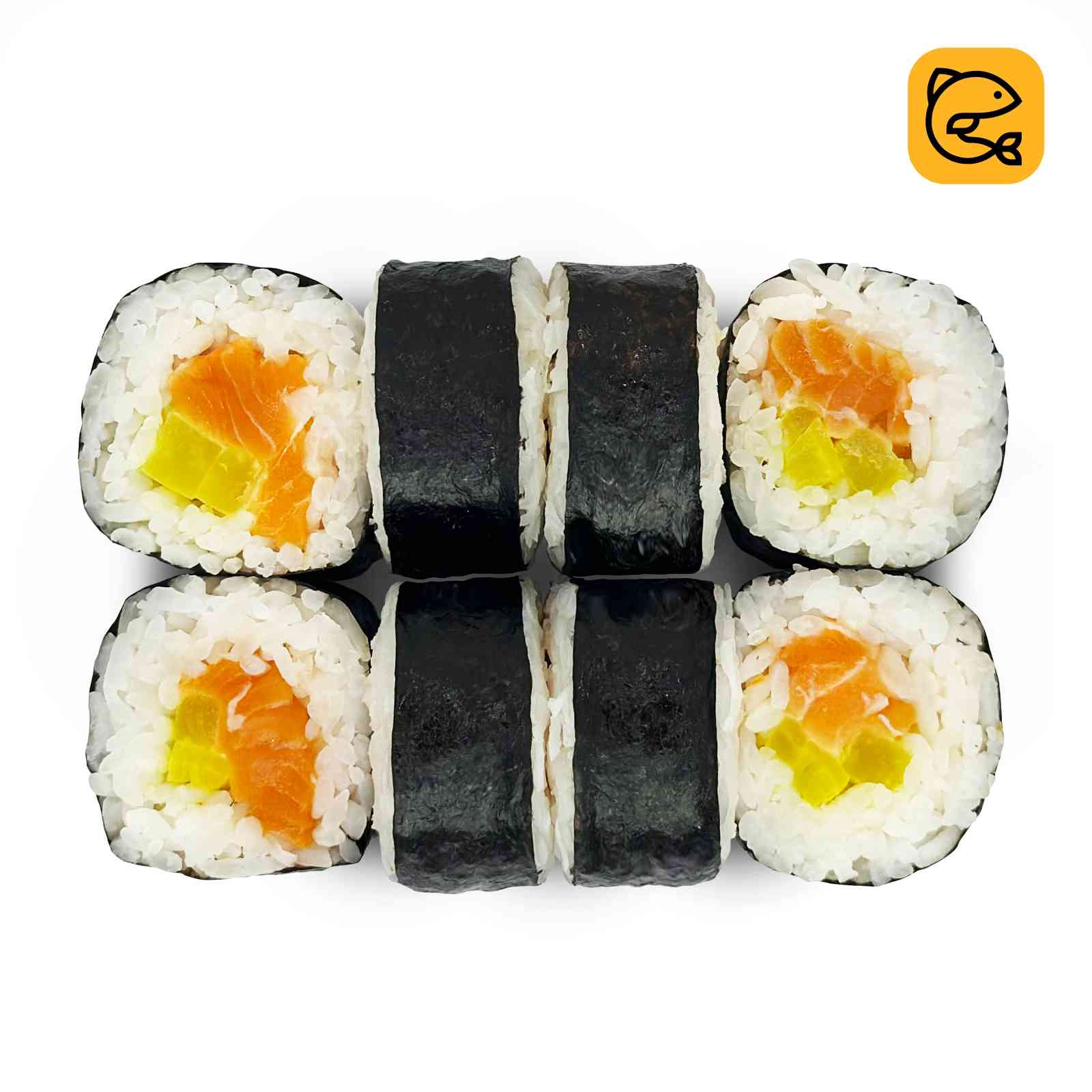 Лосось, дайкон