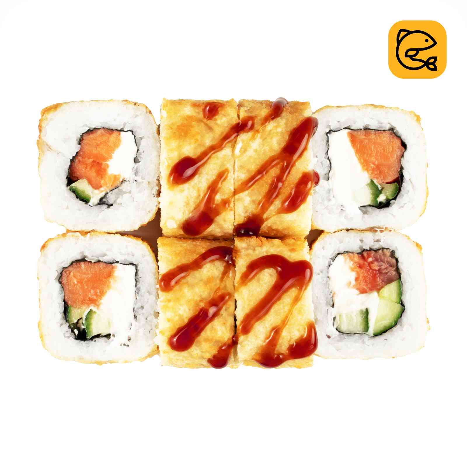 Рыжий с лососем