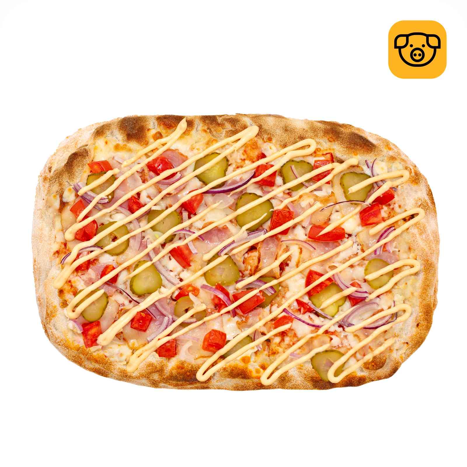 Римская пицца "Бекон бургер"